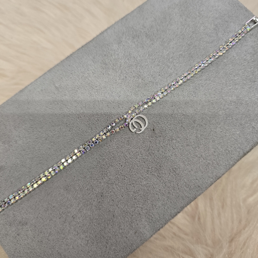 Elegant Silver‎ Bracelet with Multicolor Accents - Picture 3 of 3